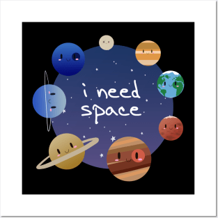 Cute Solar System - I Need Space Posters and Art